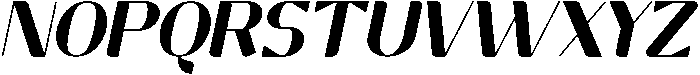 Greenic Italic otf (400) Font UPPERCASE