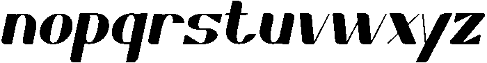 Greenic Italic otf (400) Font LOWERCASE