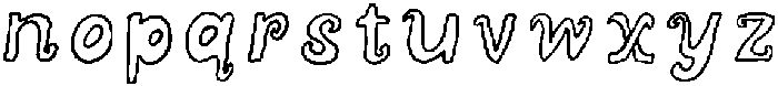 Greensea Regular otf (400) Font LOWERCASE
