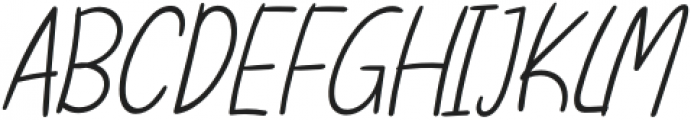 GregoryHandwritten-Oblique otf (400) Font UPPERCASE