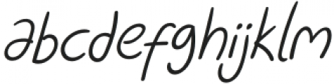 GregoryHandwritten-Oblique otf (400) Font LOWERCASE