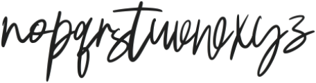 Greminal Signature Brush Regular ttf (400) Font LOWERCASE