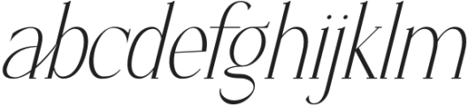 Gremora Italic otf (400) Font LOWERCASE