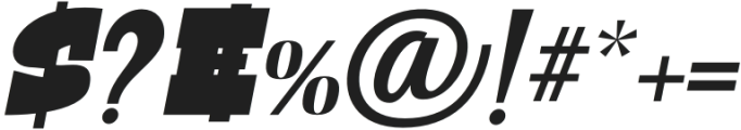 Gresiya Italic Regular otf (400) Font OTHER CHARS