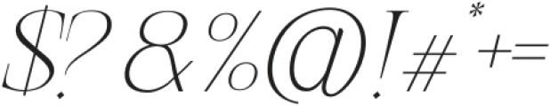 Gretha ExtraLight Italic otf (200) Font OTHER CHARS