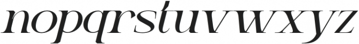 Gretha Medium Italic otf (500) Font LOWERCASE