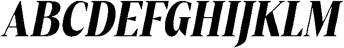 Gretha Serif Black Condensed Italic otf (900) Font UPPERCASE