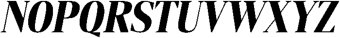 Gretha Serif Black Condensed Italic otf (900) Font UPPERCASE