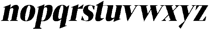 Gretha Serif Black Condensed Italic otf (900) Font LOWERCASE