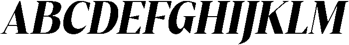 Gretha Serif Black Semi Condensed Italic otf (900) Font UPPERCASE