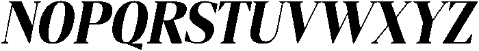 Gretha Serif Black Semi Condensed Italic otf (900) Font UPPERCASE