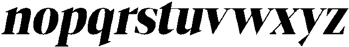 Gretha Serif Black Semi Condensed Italic otf (900) Font LOWERCASE