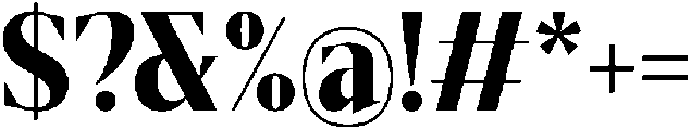 Gretha Serif Black Semi Condensed otf (900) Font OTHER CHARS