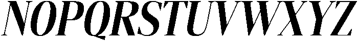 Gretha Serif Bold Condensed Italic otf (700) Font UPPERCASE