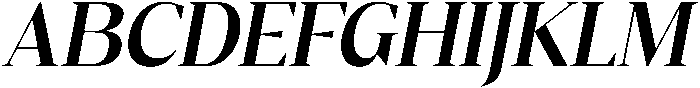 Gretha Serif Bold Italic otf (700) Font UPPERCASE