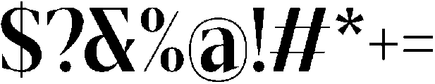 Gretha Serif Bold Semi Condensed otf (700) Font OTHER CHARS