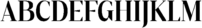 Gretha Serif Bold Semi Condensed otf (700) Font UPPERCASE