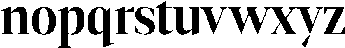 Gretha Serif Bold Semi Condensed otf (700) Font LOWERCASE