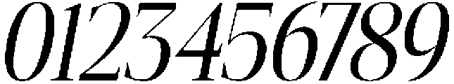 Gretha Serif Condensed Italic otf (400) Font OTHER CHARS