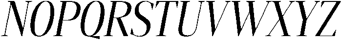 Gretha Serif Condensed Italic otf (400) Font UPPERCASE