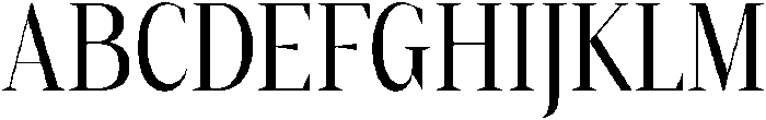 Gretha Serif Condensed otf (400) Font UPPERCASE