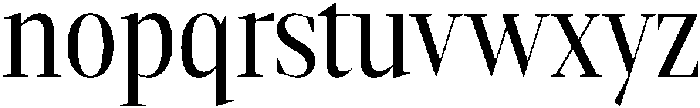 Gretha Serif Condensed otf (400) Font LOWERCASE