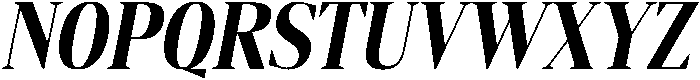 Gretha Serif Extra Bold Condensed Italic otf (700) Font UPPERCASE