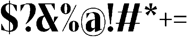 Gretha Serif Extra Bold Condensed otf (700) Font OTHER CHARS