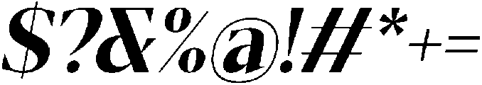Gretha Serif Extra Bold Italic otf (700) Font OTHER CHARS