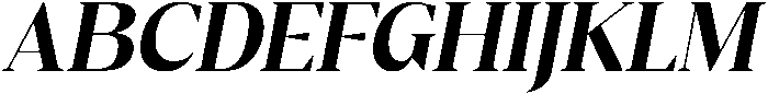 Gretha Serif Extra Bold Italic otf (700) Font UPPERCASE