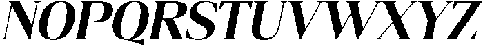 Gretha Serif Extra Bold Italic otf (700) Font UPPERCASE