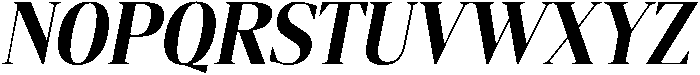 Gretha Serif Extra Bold Semi Condensed Italic otf (700) Font UPPERCASE