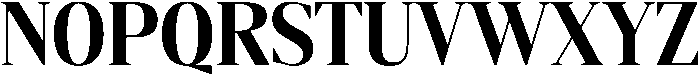 Gretha Serif Extra Bold Semi Condensed otf (700) Font UPPERCASE