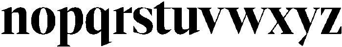 Gretha Serif Extra Bold Semi Condensed otf (700) Font LOWERCASE