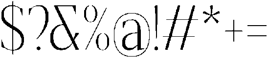 Gretha Serif Extra Light Condensed otf (200) Font OTHER CHARS