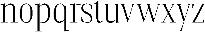 Gretha Serif Extra Light Condensed otf (200) Font LOWERCASE