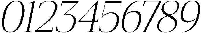 Gretha Serif Extra Light Italic otf (200) Font OTHER CHARS