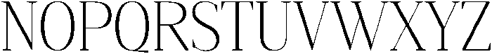 Gretha Serif Extra Light Semi Condensed otf (200) Font UPPERCASE
