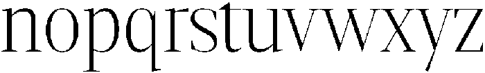 Gretha Serif Extra Light Semi Condensed otf (200) Font LOWERCASE