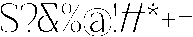 Gretha Serif Extra Light otf (200) Font OTHER CHARS