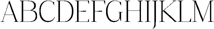 Gretha Serif Extra Light otf (200) Font UPPERCASE