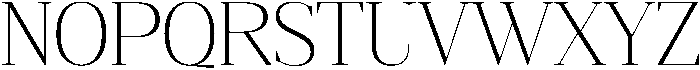 Gretha Serif Extra Light otf (200) Font UPPERCASE