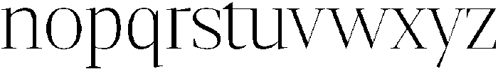 Gretha Serif Extra Light otf (200) Font LOWERCASE