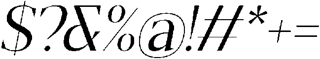 Gretha Serif Italic otf (400) Font OTHER CHARS