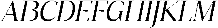 Gretha Serif Italic otf (400) Font UPPERCASE