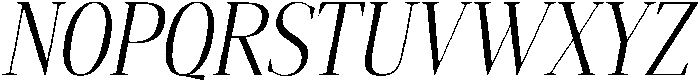Gretha Serif Light Condensed Italic otf (300) Font UPPERCASE