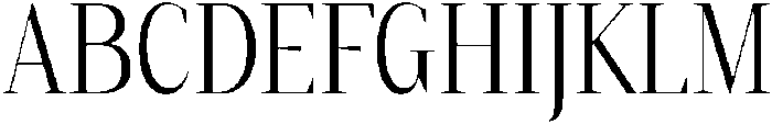 Gretha Serif Light Condensed otf (300) Font UPPERCASE