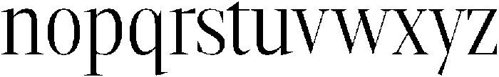 Gretha Serif Light Condensed otf (300) Font LOWERCASE