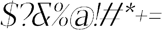 Gretha Serif Light Italic otf (300) Font OTHER CHARS