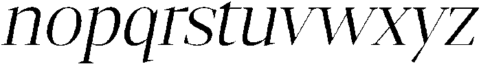 Gretha Serif Light Italic otf (300) Font LOWERCASE